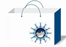 Пакет бумажный для коробки 3D