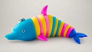 Брелок-антистресс "Дельфин небесно-голубой"