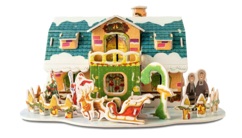 Пазл 3Д Новогодняя деревня фото 2