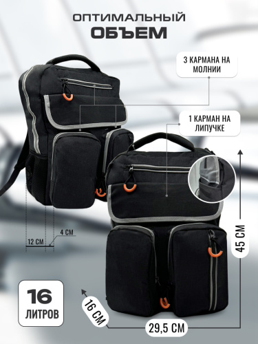 Рюкзак с карманами фото 3