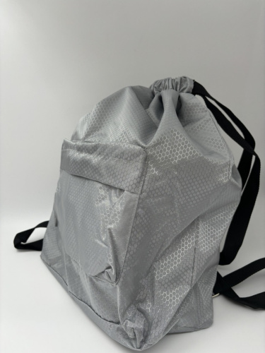 Рюкзак с затягивающимся шнурком серый фото 4