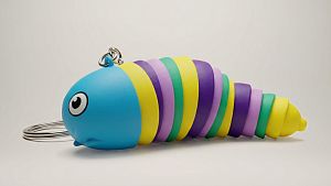 Брелок-антистресс "Гусеница"