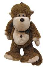 Игрушка мягкая-рюкзак Горилла в шарфе 30 см