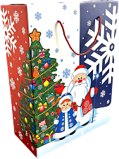 Коробка "Дед Морозом и Снегурочка" (38*50,5*18 см)