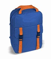 Рюкзак синий с оранжевыми лямками