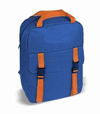 Рюкзак синий с оранжевыми лямками