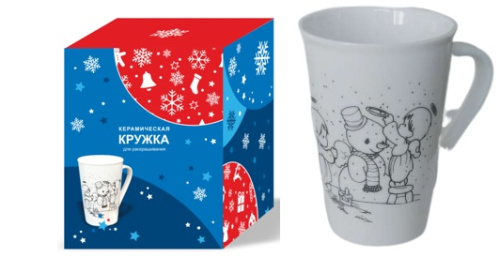 Набор для творчества "Кружка-раскраска керамическая"