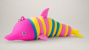 Брелок (дельфин розовый)