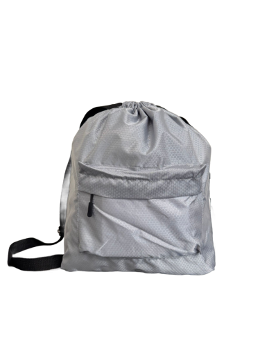 Рюкзак с затягивающимся шнурком серый фото 5