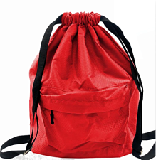 Рюкзак с затягивающимся шнурком красный