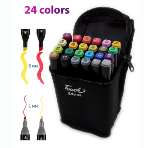 Маркеры для скетчинга 24 шт фото 4