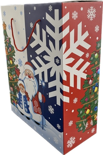 Коробка с Дедом Морозом и Снегурочкой (380*180*505) фото 3